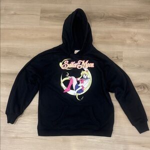 Sailor Moon XS Black graphic print Hoodie